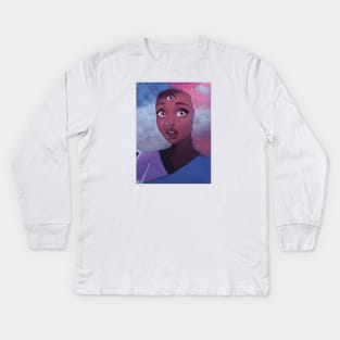 Cotton Candy Garnet Kids Long Sleeve T-Shirt